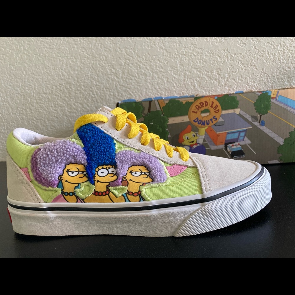 NEW VANS SIMPSONS BOUVIERS MENS SZ 4 WOMENS 5.5 VN0ABV521M COLLAB SNEAKERS SHOES